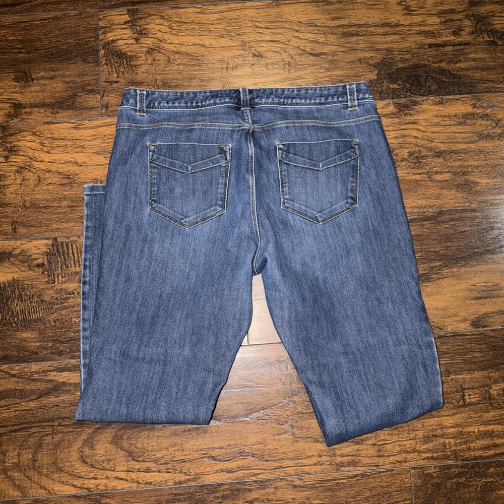 Lands' End Jeans Fit 1 Straight Leg 12P Blue Denim Casual Classic Petite - Picture 4 of 4